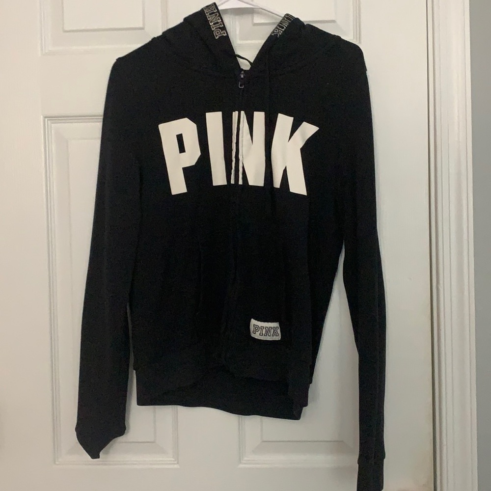 Pink zip up hoodie
